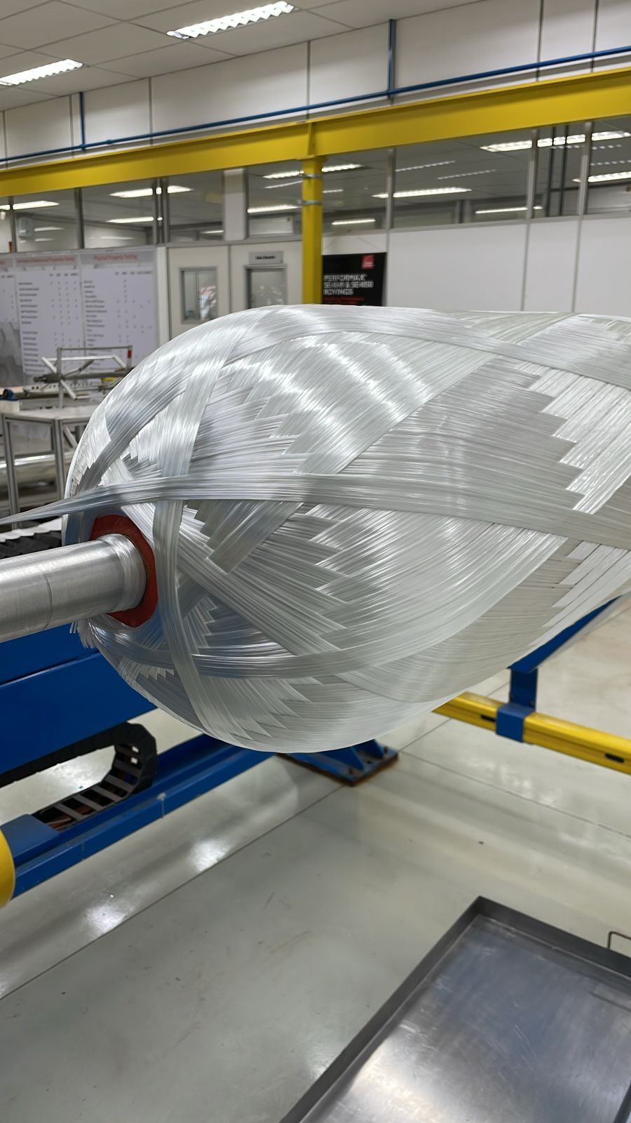 Padrão helicoidal de enrolamento em vaso